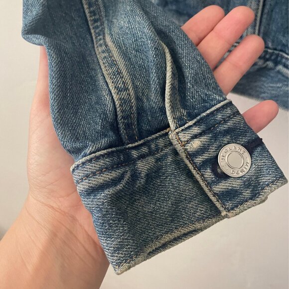 EVERLANE Denim Jacket Classic Blue Wash 100% Cotton  | Size S - Picture 6 of 7